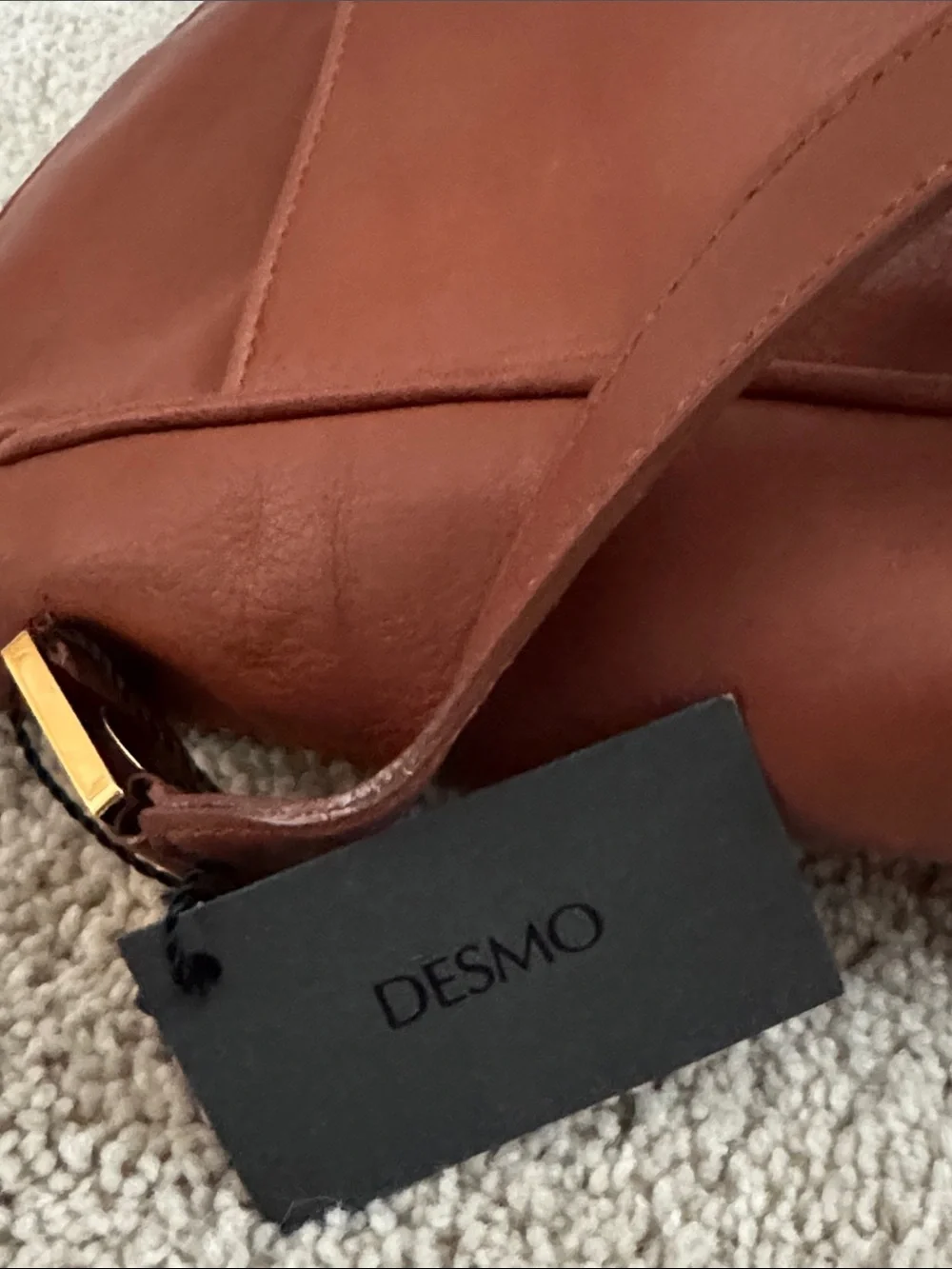 Desmo leather satchel - NWT